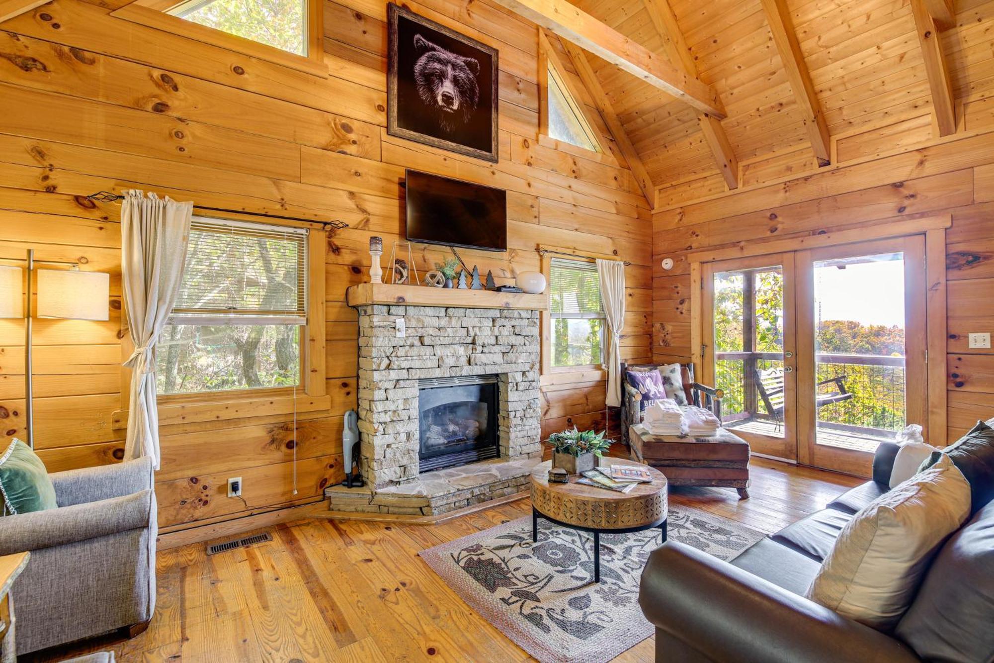 Mountain-View Deck Oasis Cabin Near Attractions Villa Sevierville Exterior photo